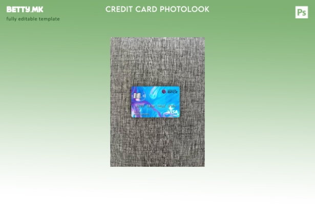 модерен стил Франција Groupe BPCE банка виза класична картичка photolook преден 